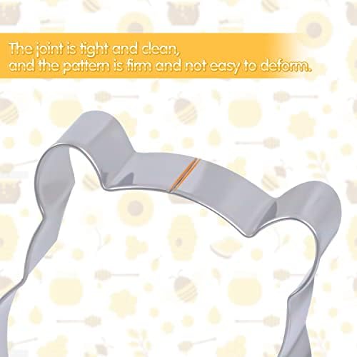 Enhance your baking experience with our versatile stainless steel bee cutter set