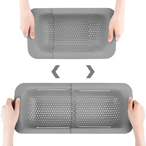 Expandable Collapsible Colander Kitchen Strainer DRAINChucklace easily for allKitchen Needs