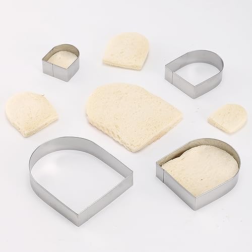 Arched Cookie Cutter Set 4-Piece ANCKNE Stainless Steel Baking Tools