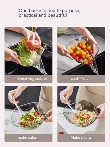 Dual-Purpose 2PCS Drain Basket Colander