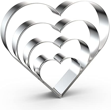 Sturdy Heart Cookie Cutter Set for Every Occasion
