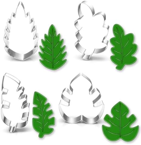 Tropical Leaves Cookie Cutter Set - Perfect for Baking - Expandable Use Collection