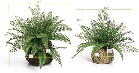 Elegant Fake Boston fern Bush for Indoors Outdoors