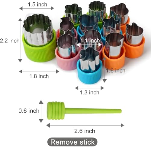 12-Shaped Cookie Cutter Set for Kids