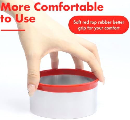 Large Round Cookie Cutter 5 - Red Top Baking Tool