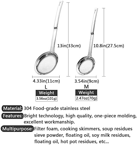 Hvanam Kitchen Skimmer Strainer Set