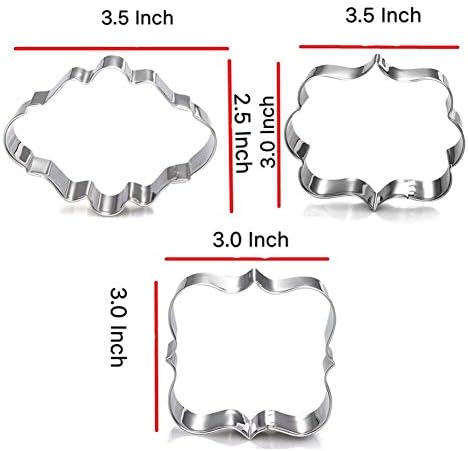 Seven Piece Wedding Cookie Cutter Set for Bridal Wedding Engagement Parties