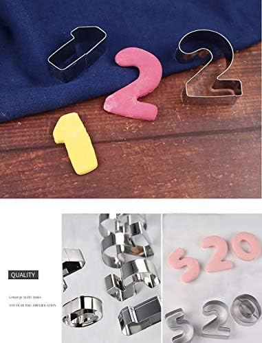 HoaBoly Number Cookie Cutter Set
