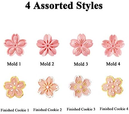 Cherry Blossom Cookies 4-Shape Pastry Cutters