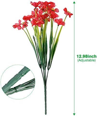 Elevate Your Porch Decor with Deep Red Faux Flowers