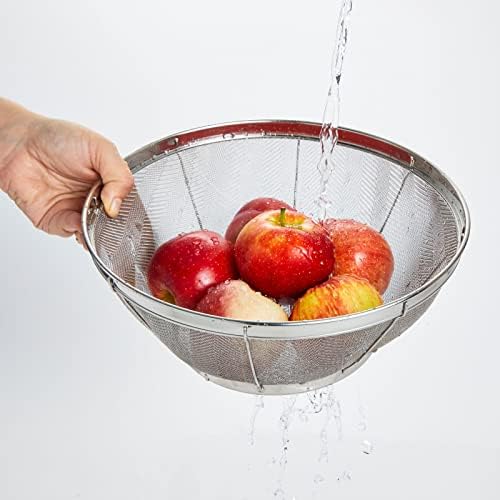 Juvale Large Mesh Strainer Kitchen Essential for Quinoa More