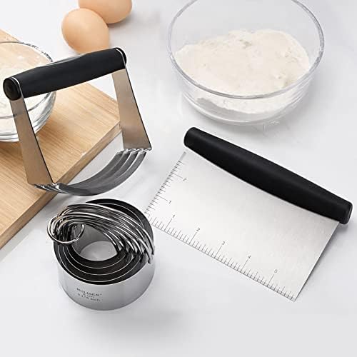 HULISEN Stainless Steel Pastry Set with Ergonomic Design