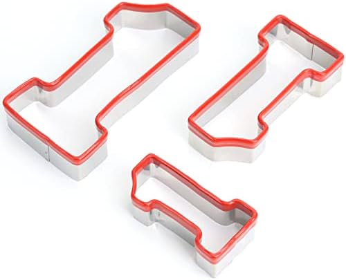 3-Piece Number One Cookie Cutters Set 5 4 3 Inch