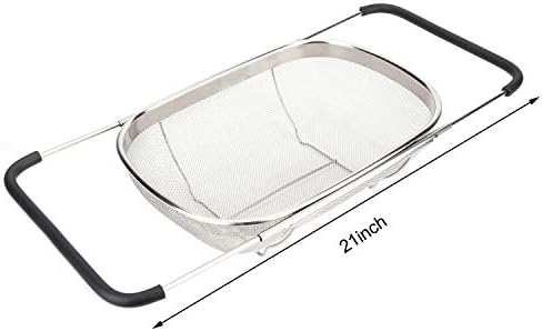 Suwimut 2-Pack Over-the-Sink Oval Colander