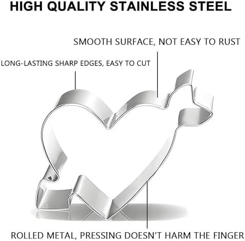 Valentines Heart Cookie Cutters Set - 5 Piece