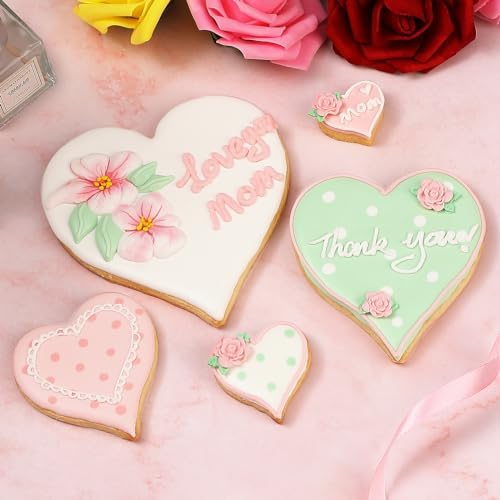 Perfect Valentines Day Gift Heart-Shaped Cookie Cutters for Baking Lovers