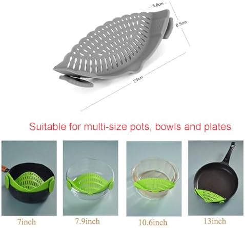 Compact Silicone Colander for Pots Pans