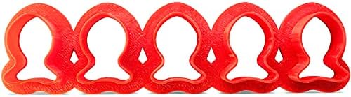 Fish Cookie Cutter Multi x5 Plastic Red Easy to Use