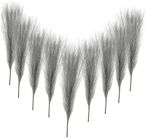 Amosfun Artificial Fake Pampas Grass Plants 10 Pieces