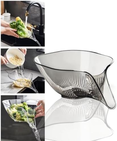Streamline Design Multifunctional Drain Basket with Spout