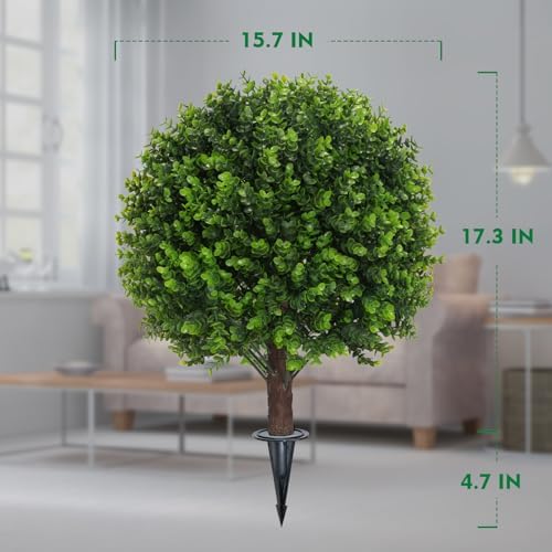 Lifelike Boxwood Topiary Balls for Outdoor Use