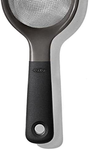 OXO Good Grips 3-Piece Strainer Set Black Efficiently