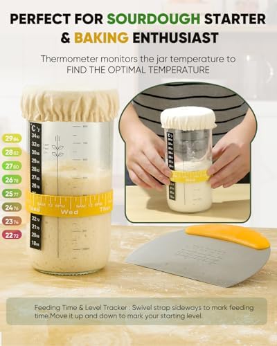 Sourdough Bread Baking Supplies 34 OZ Starter Kit