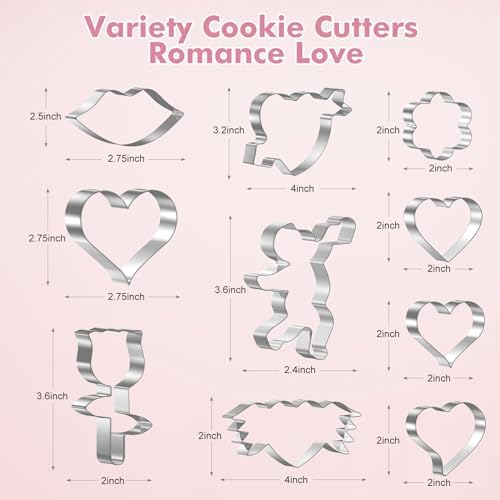 Adorable Heart-Shaped Cookie Cutters for Kids Valentines Lunch Ideas