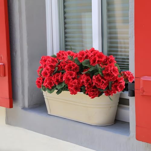 Hananona Artificial Geranium Flowers for Outdoors