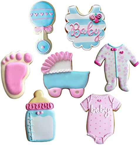 Ann Clark Cookie Cutters 7-Piece Baby Shower Set Made in USA