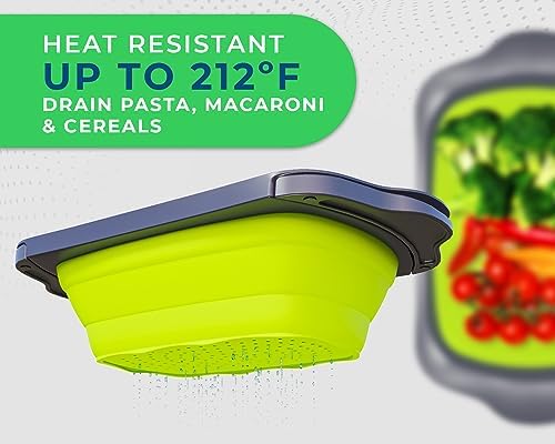 Collapsible Silicone Kitchen Heat-Resistant Extendable 6-Qart camping-friendly