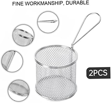 Perfect Food Presentation Stainless Steel Chip Strainers 2-Piece Set