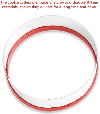 Large Round Cookie Cutter 5 - Red Top Baking Tool