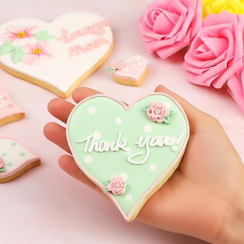 Perfect Valentines Day Gift Heart-Shaped Cookie Cutters for Baking Lovers