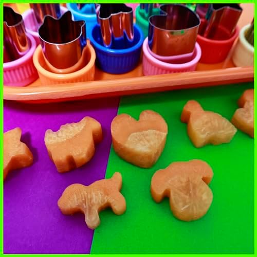 GELIFATLE 12-Piece Vegetable Cutter Set for Kids Animal Shape Food Cutters
