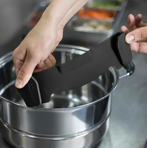 Clip-On Silicone Food Strainer Versatile Durable for Kitchen Use