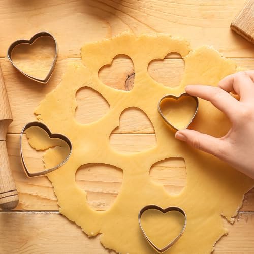 5-Pack Heart Shape Cookie Cutters