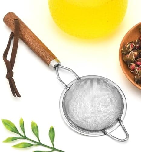 Stainless Steel Fine Mesh Strainer Mini Small flour Sieve Compact Florian Sifter