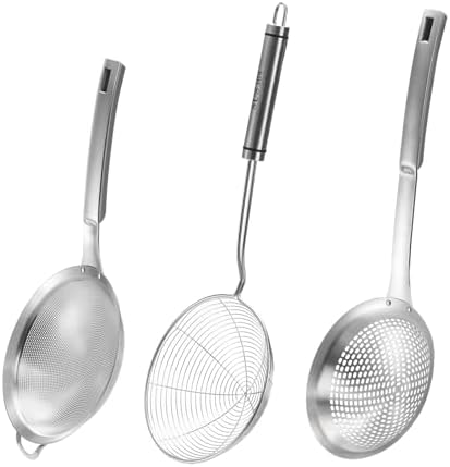 Stainless Steel 3-Piece Strainer Set