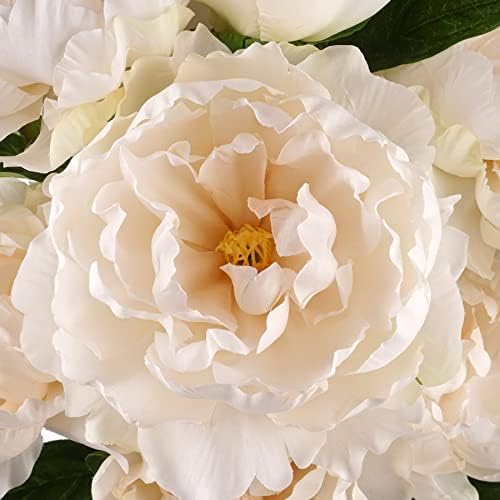 Elegant Cream Peony Bush for Home Dcor