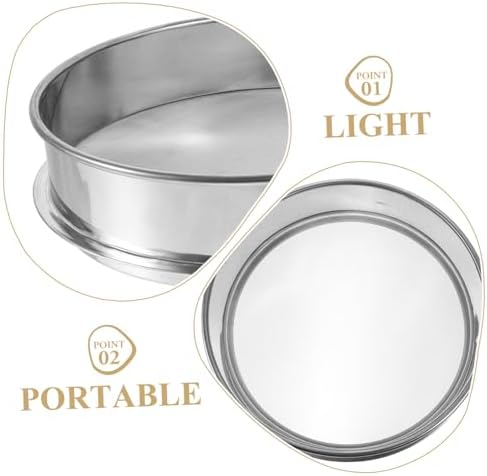 No Dawson 2 Pcs Stainless Steel Herbal Extractor Sifter Stackable Kitchen Tool
