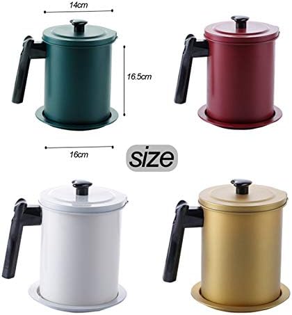 DFFH Bacon Grease Container with Fine Mesh Strainer