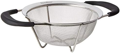 ExcelSteel Professional Heavy-Duty 6-12-Inch Colander with Ergonomic Santopreme Handles