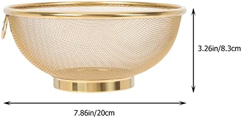 Stainless Steel Colander Food Strainer Golden79inch