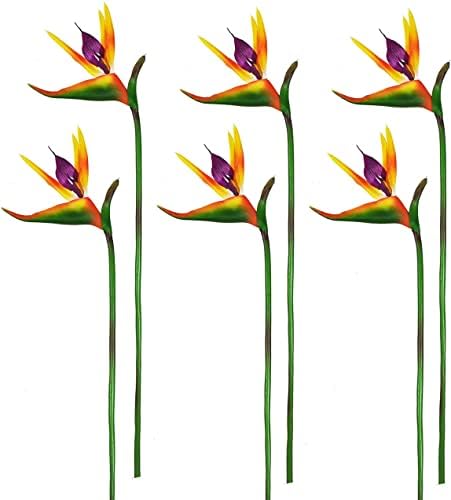 Artificial Bird of Paradise Bouquets Floral Decor 6Pack