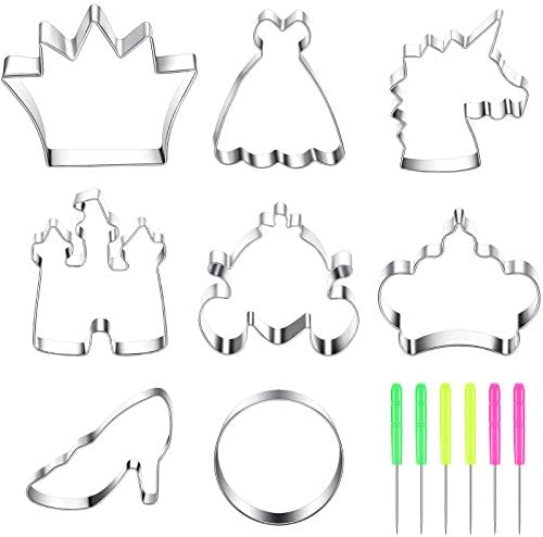 Geiserailie Princess 8 Piece Cookie Cutter Set Stainless Steel_userid