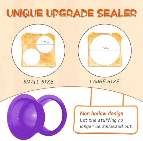 HiYZ 5 Pack Crustless Sandwich Cutters