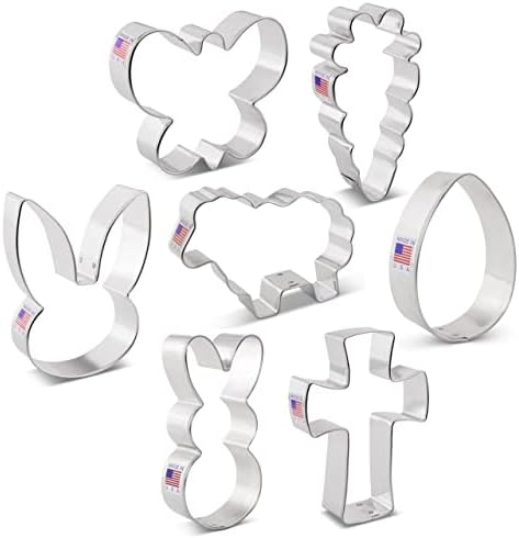 Easter Bunny Cookie Cutters Set 7-Piece by Ann Clark