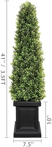 Stylish 35ft Boxwood Topiary Set for Outdoors Indoors