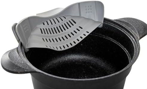SF Homes Silicone Clip-On Strainer for Pots and Pans